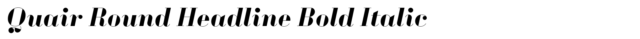 Quair Round Headline Bold Italic image